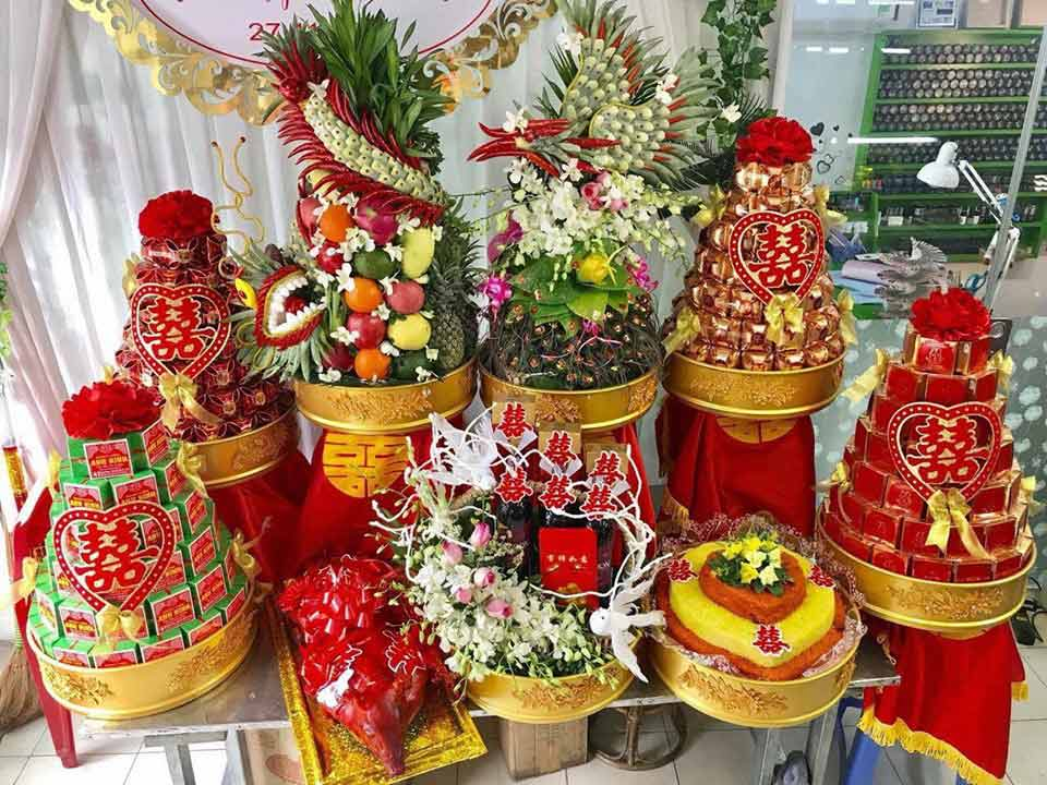 10 mâm quả cưới hỏi theo phong tục Việt Nam