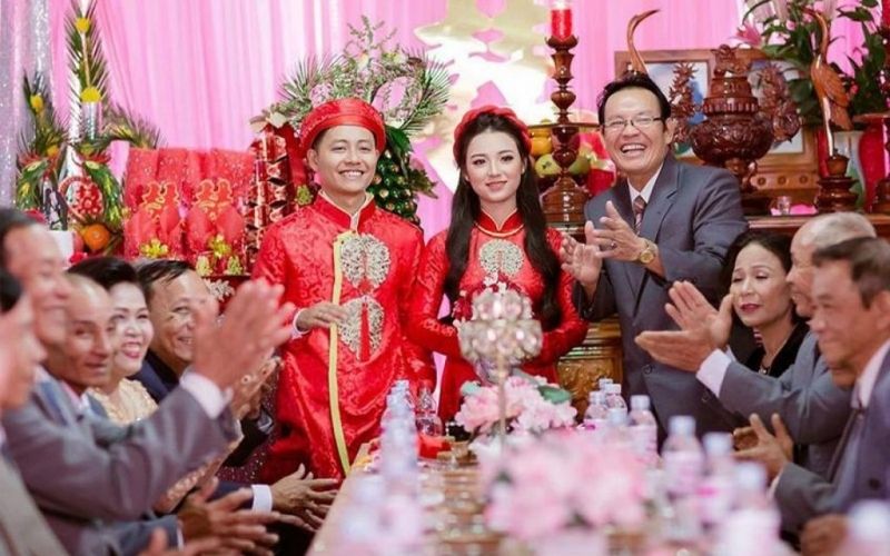 Không gian tổ chức nghi lễ tại nhà gái