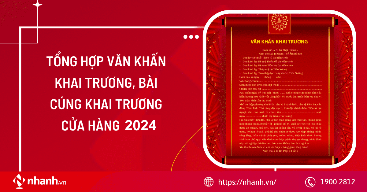 Tổng hợp bài cúng khai trương